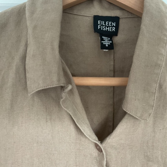 Eileen Fisher 100% Irish linen women’s size S Taipei top - Picture 2 of 3